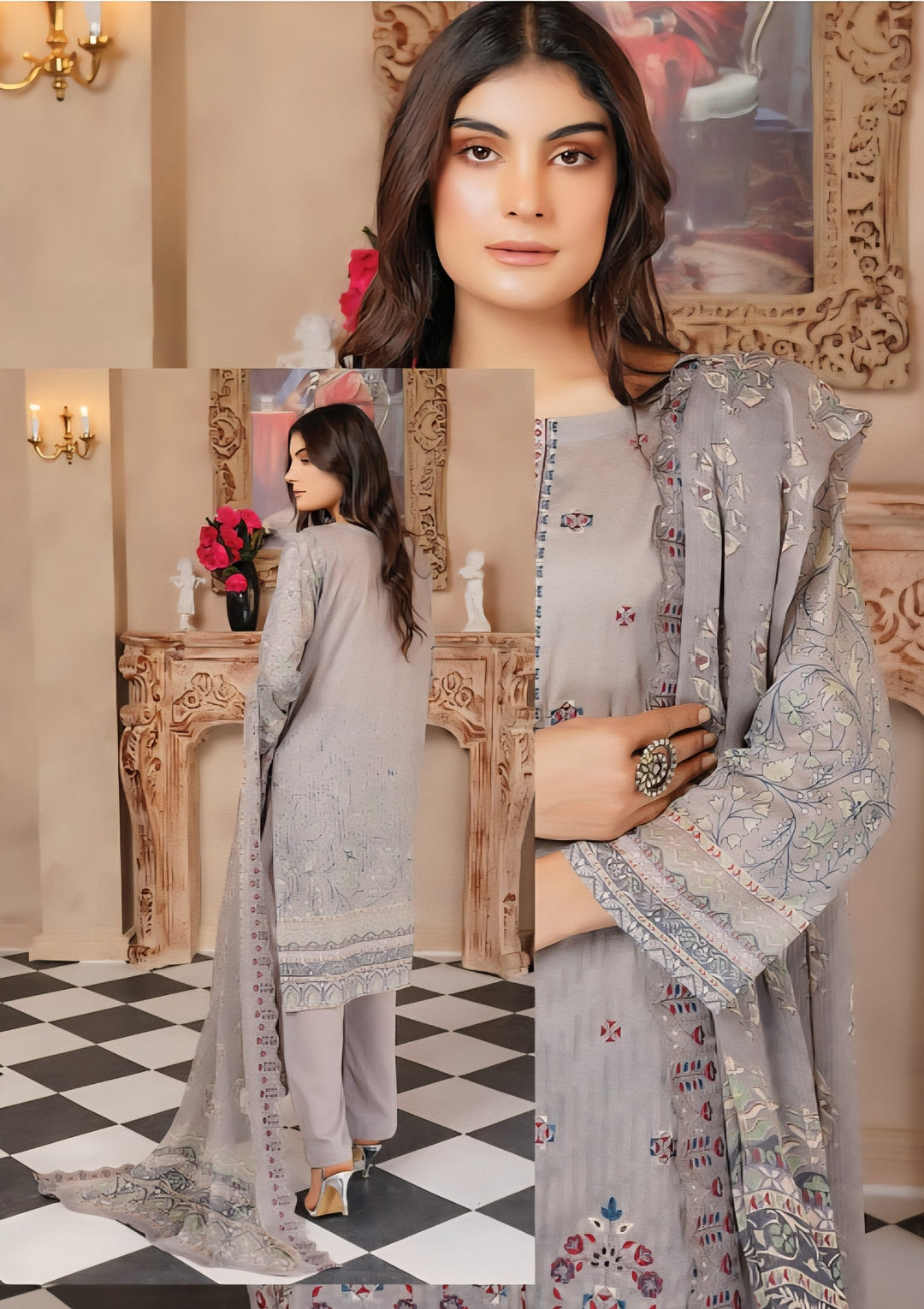 Aira Lawn By Haya (Unstitched) D-6