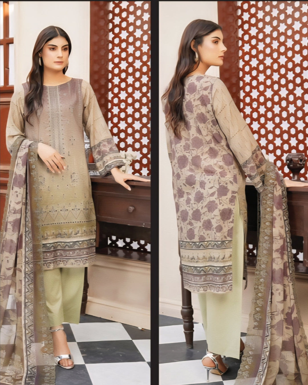 Aira Lawn By Haya (Unstitched) D-8