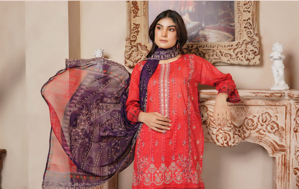 Aira Lawn By Haya (Unstitched) D-1