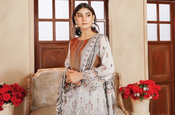 Aira Lawn By Haya (Unstitched) D-4