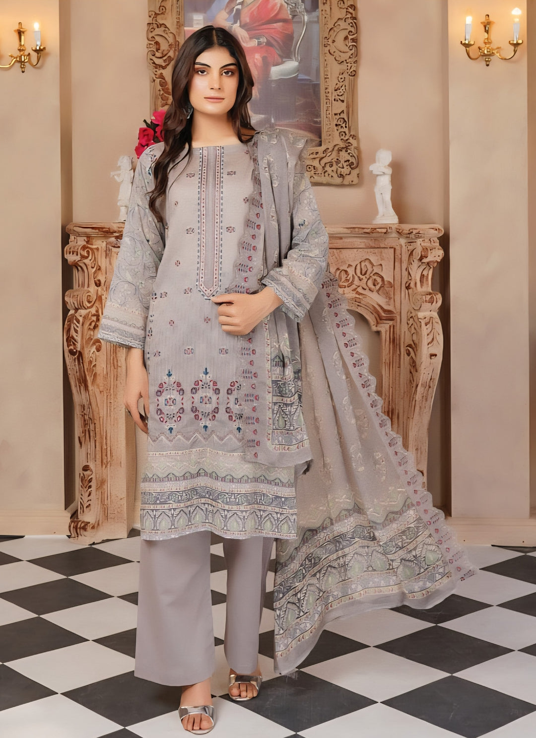 Aira Lawn By Haya (Unstitched) D-6