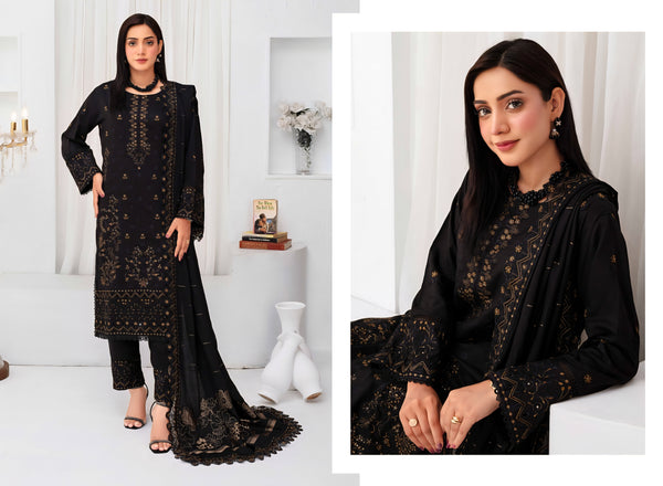 Janan By Haya 3 Piece (winter Collection) W-03