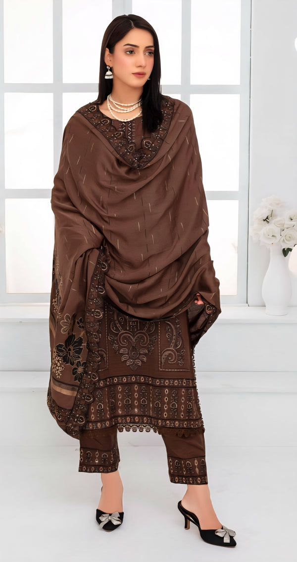 Janan By Haya 3 Piece (winter Collection) W-04