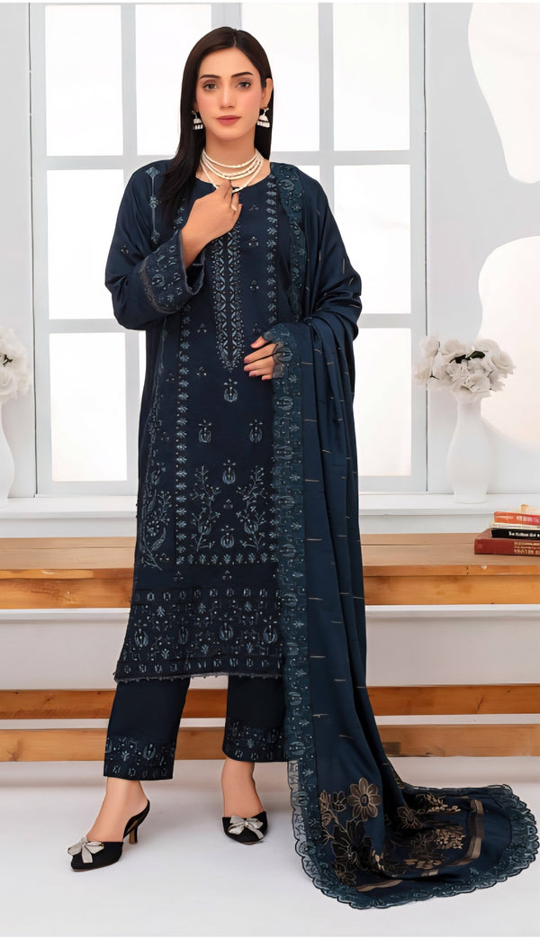 Janan By Haya 3 Piece (winter Collection) W-06