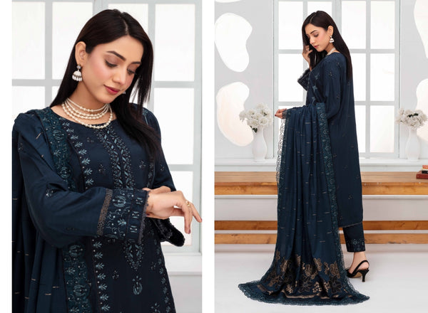 Janan By Haya 3 Piece (winter Collection) W-06