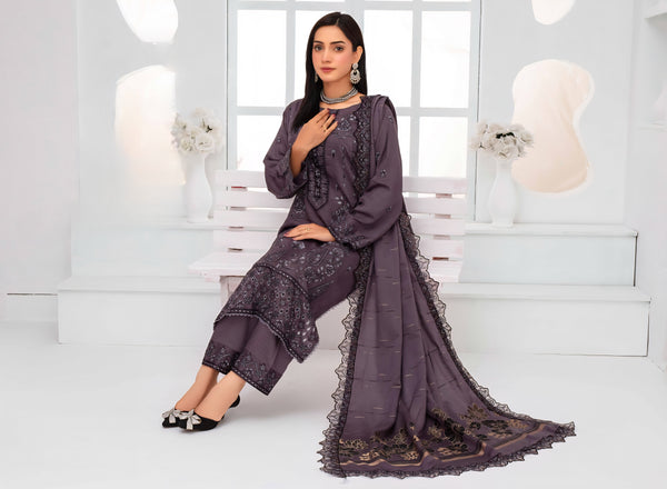 Janan By Haya 3 Piece (winter Collection) W-01
