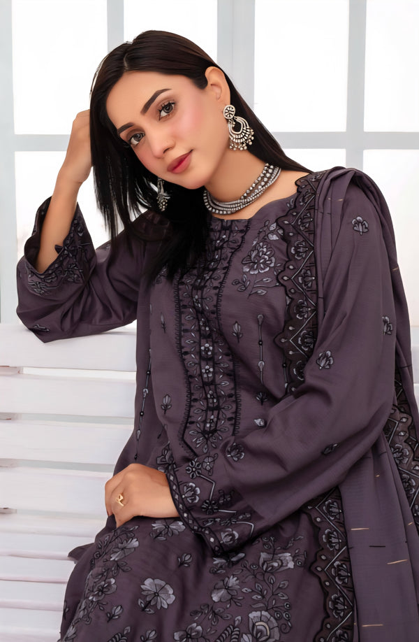 Janan By Haya 3 Piece (winter Collection) W-01