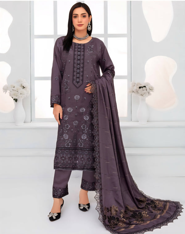 Janan By Haya 3 Piece (winter Collection) W-01
