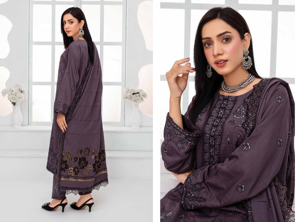 Janan By Haya 3 Piece (winter Collection) W-01