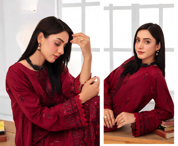 Janan By Haya 3 Piece (winter Collection) W-02