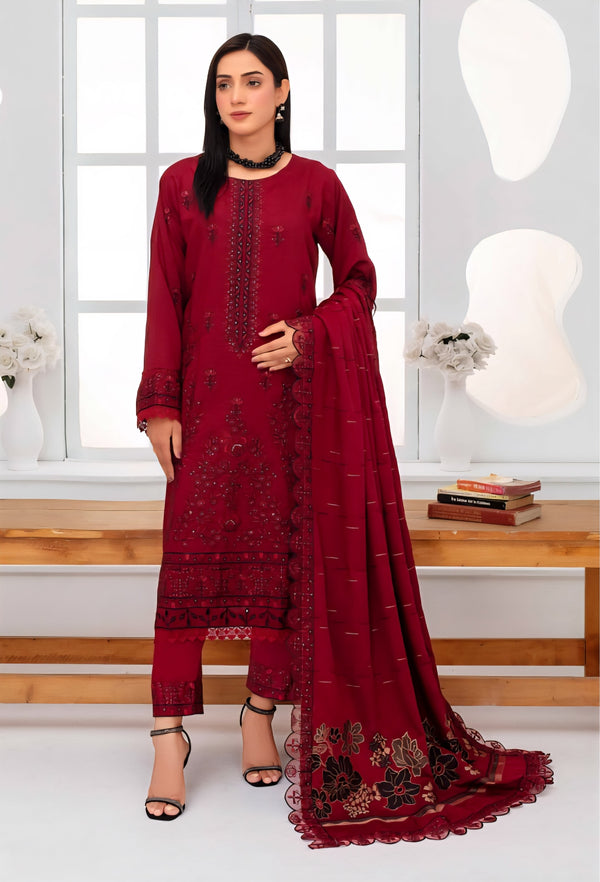 Janan By Haya 3 Piece (winter Collection) W-02