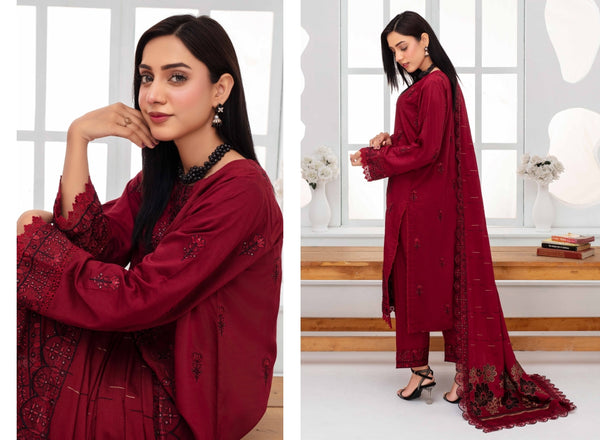 Janan By Haya 3 Piece (winter Collection) W-02